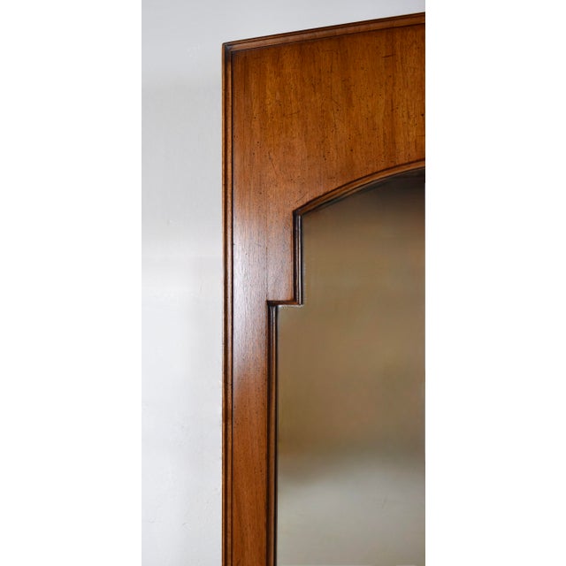 Mid-Century Modern Pair of Walnut Wall Mirrors by John Stuart Inc., Mid Century, 1950s For Sale - Image 3 of 9