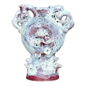 Vintage Boho Lava Glaze Studio Pottery Sculpture