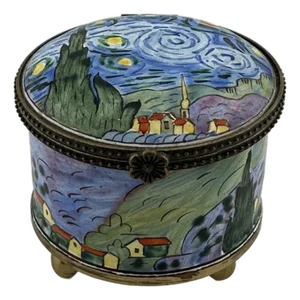 Vintage Enameled Trinket Box
