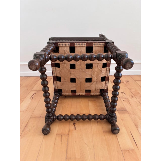 Antique Edwardian Bobbin Corner Chair, English 1900 For Sale - Image 13 of 14