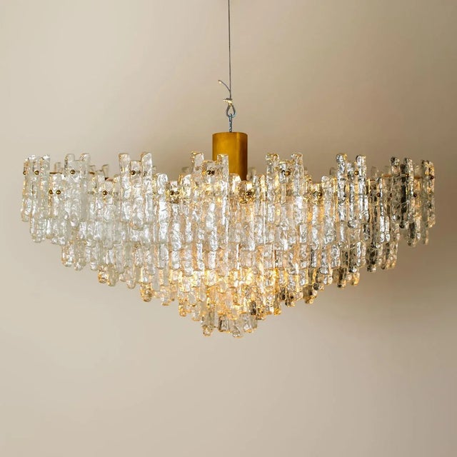 1960s Large Seven Tier Sculptural Ballroom Chandelier by JT Kalmar For Sale - Image 5 of 11