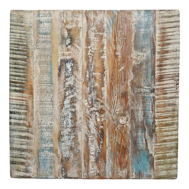 Vintage Rustic Reclaimed Wood Flooring Tiles For Sale