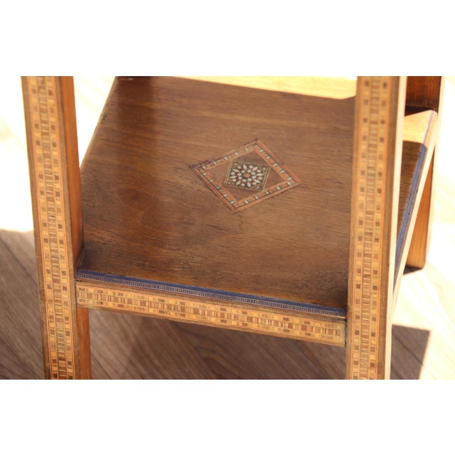 Vintage Moroccan Inlaid Nesting Tables | Moorish Geometric Side Tables Set of 3 For Sale - Image 18 of 18