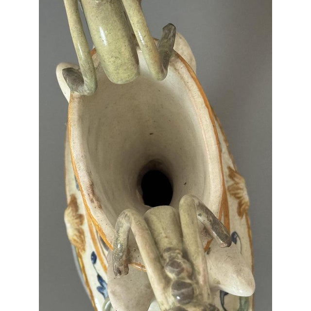 Amphora in Maiolica Ceramic, 1800s For Sale - Image 13 of 15