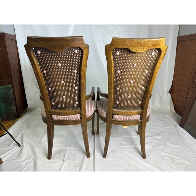 Sienna 1960s Drexel Cane Back Dining Chairs- Set of 6 For Sale - Image 8 of 12