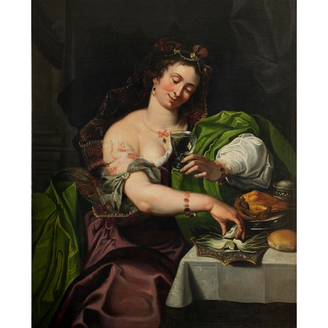 Abraham Janssens, Portrait of Woman, Oil on Canvas, Early 17th Century, Framed For Sale - Image 12 of 12