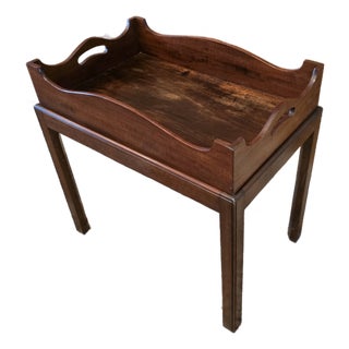 Georgian Style Mahogany Tray Table For Sale