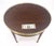Widdicomb Round Brass Gallery Top Fluted Legs Lamp Side Table on Casters MINT For Sale - Image 9 of 13