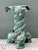 Hollywood Regency Vintage Patinated Bronze Koi Table Pedestal For Sale - Image 3 of 12
