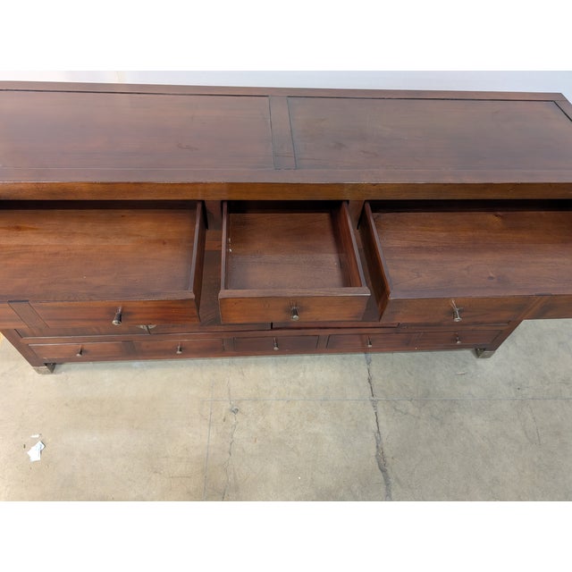 Baker Furniture Company Late 20th Century Mahogany Milling Road SideBoard W/ Hidden Compartments For Sale - Image 4 of 11