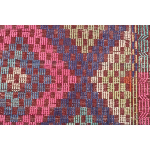 Vintage Turkish Kilim Rug - 71" X 119" For Sale - Image 10 of 13