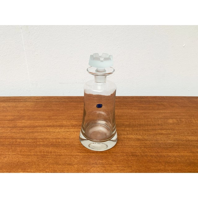 Vintage Glass Bottle from Bohemia Crystal, 1970s For Sale - Image 4 of 17