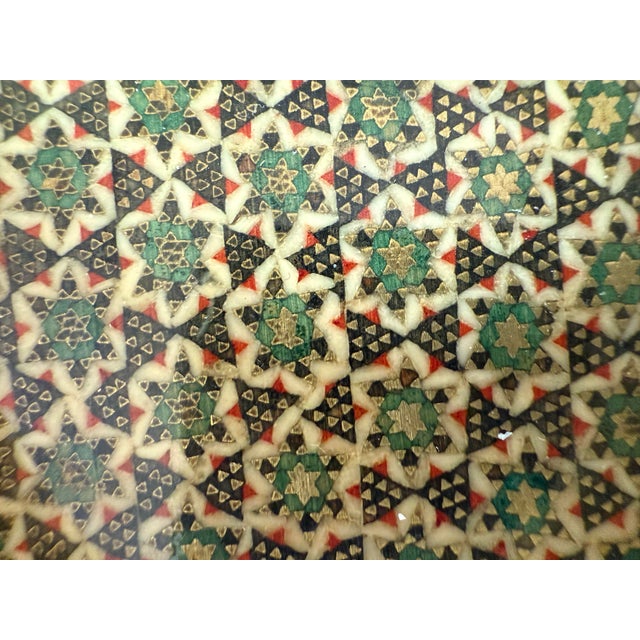 Vintage Persian Hand Painted Wood Trinket Box For Sale In Austin - Image 6 of 9