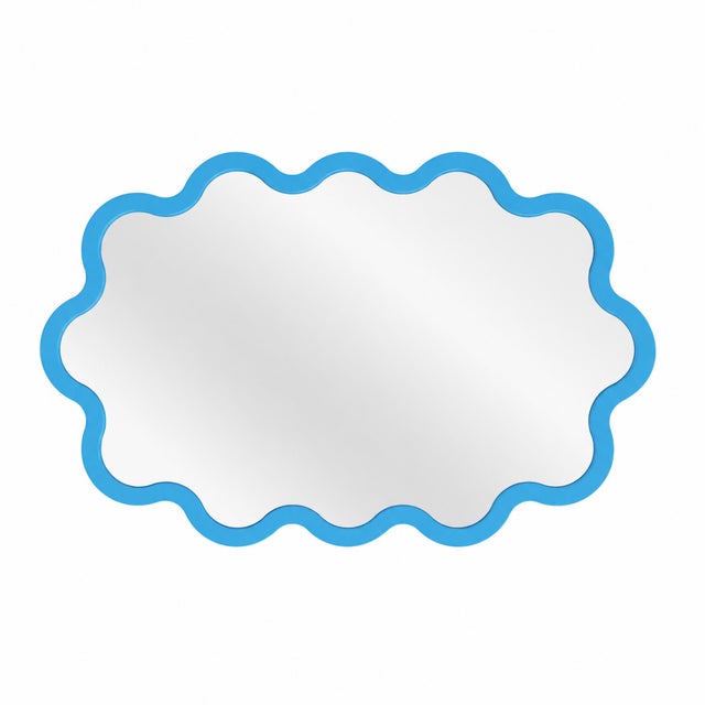 Large Modern Horizontal Oval Wavy Black Mirror – Hvyli Oval 90 by Oitoproducts For Sale - Image 10 of 15