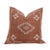 24" Terracotta Star Moroccan Silk Pillow For Sale