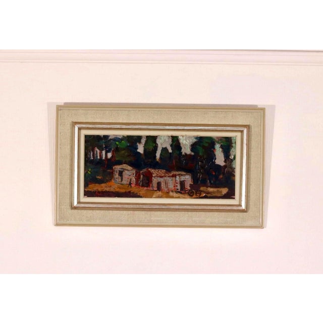 Bertil Wahlberg, Nestled Houses, 1960s, Oil on Canvas, Framed For Sale - Image 4 of 18