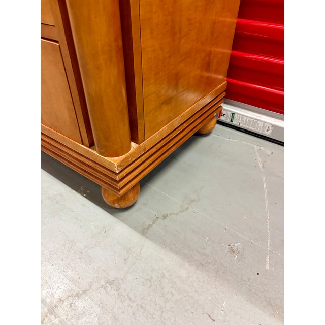 Hickory White Genesis Collection Neoclassical Revival Style High-Boy Dresser. Circa 1980s For Sale In Miami - Image 6 of 18