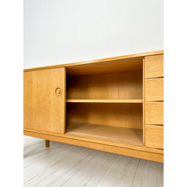 Scandinavian Minimalistic Oak Sideboard by Erik Wørts for Ikea, 1960s For Sale - Image 9 of 16