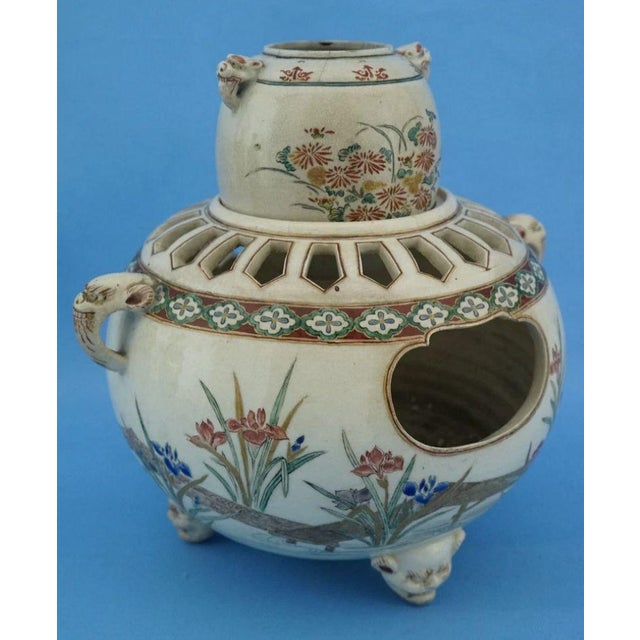 Japanese Ceramic Kōro Incense Burner, 1800s, Set of 2 For Sale - Image 5 of 18