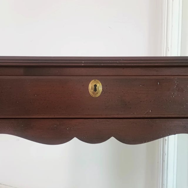 Wood Vintage Mahogany Console Table For Sale - Image 7 of 12