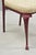 Vintage Hollywood Regency Victorian Style Red Cast Metal Dining Chairs Set of 4 For Sale In Philadelphia - Image 6 of 16