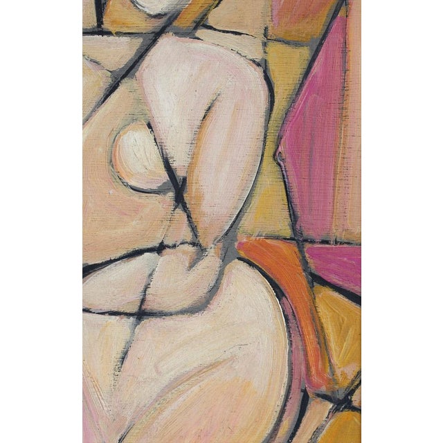 The Vanguard Series Nr. VIII: Postwar European Abstract Composition, 1950s-1970s, Oil on Board For Sale - Image 10 of 13