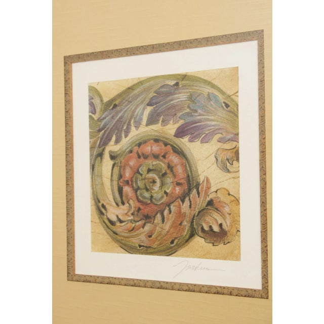 Cream Early 21st Century Renaissance Style Floral Architectural Art Print by Elizabeth Jardine - A Pair For Sale - Image 8 of 13