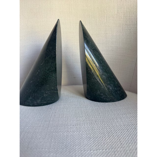 Mid-Century Modern Cubist Marble Bookends, Pair For Sale - Image 3 of 5