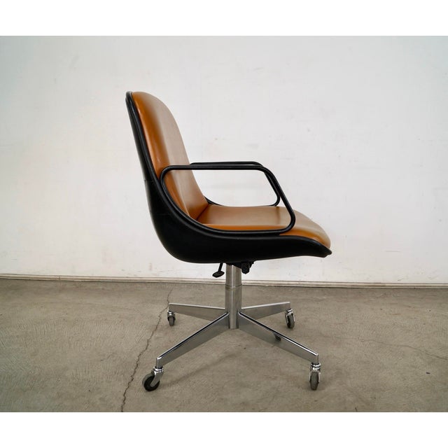 Metal 1970’s Mid-Century Modern Knoll Style Office Desk Chair For Sale - Image 7 of 12
