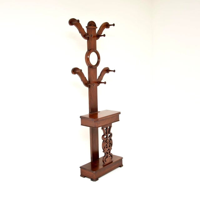 Antique Victorian Tree Hall Stand, 1870s For Sale - Image 3 of 13