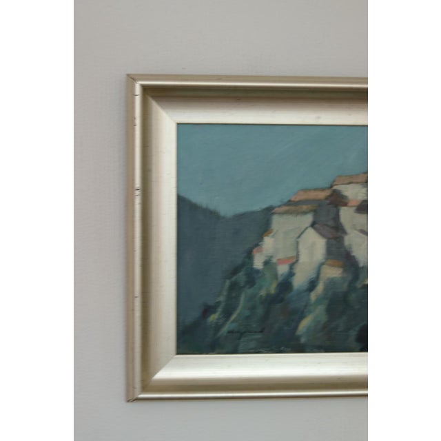 Bengt Hillgrund, Village Motif, 1950s, Oil on Canvas, Framed For Sale - Image 18 of 18