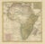 Antique Map of Africa with Original Hand Coloring For Sale