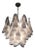 Vintage White Murano Glass Chandelier For Sale