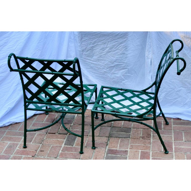 Lane Venture Green Metal Patio Chairs -Set of 4