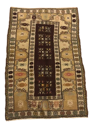 Anatolian Handknotted Turkish Rug-3′2″ × 4′11″