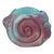 Vintage Mid-Century West Coast Pottery California Shell Planter No. 113 – Pastel Turquoise & Dusty Pink For Sale