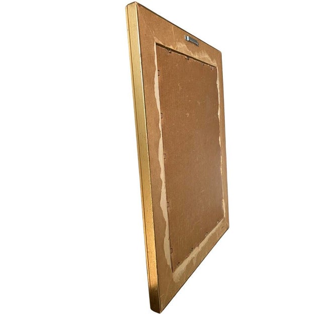 Wood Early 20th Century Decorative Gilded Framed With Lithographic Gold Print of the Our Lady of Perpetual Help Icon For Sale - Image 7 of 12