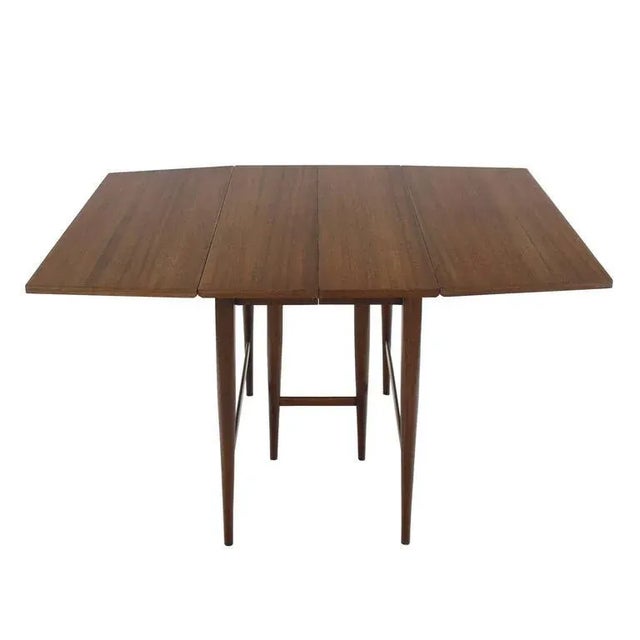 Tan Mid-Century Modern Paul McCobb for Calvin Drop-Leaf Dining Table For Sale - Image 8 of 10