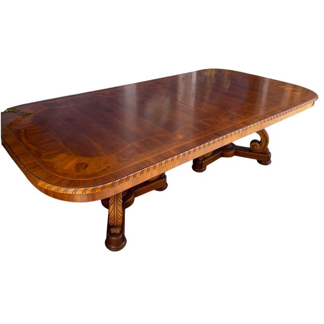 Alfonso Marina Alfonso Marina Ebanista Italian Neoclassical Mesa De Comedor Cipriani Dining Table For Sale - Image 4 of 7