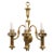 American colonial solid brass wall sconce with 3-tier oil lamp style electric sockets. This solid brass wall sconce exudes...