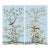 W24"*h48"/Panel, a Set of 2 Panels Chinoiserie Wall Artwork, No Frame, Tea Paper For Sale