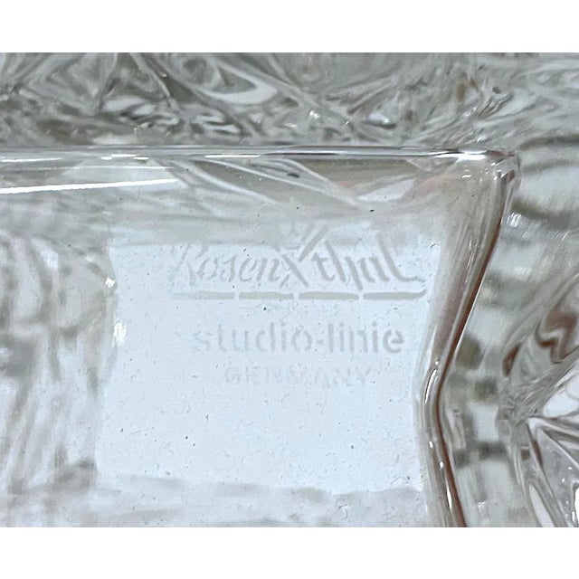 1960s Vintage Rosenthal Abstract Crystal Vase For Sale - Image 5 of 5