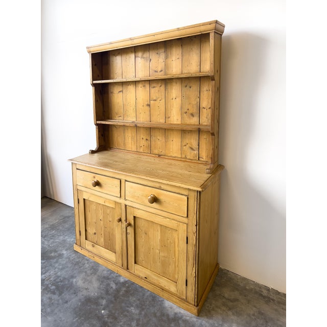 Mid 19th Century Antique 19th Century Pine Hutch | Kitchen Dresser For Sale - Image 5 of 8