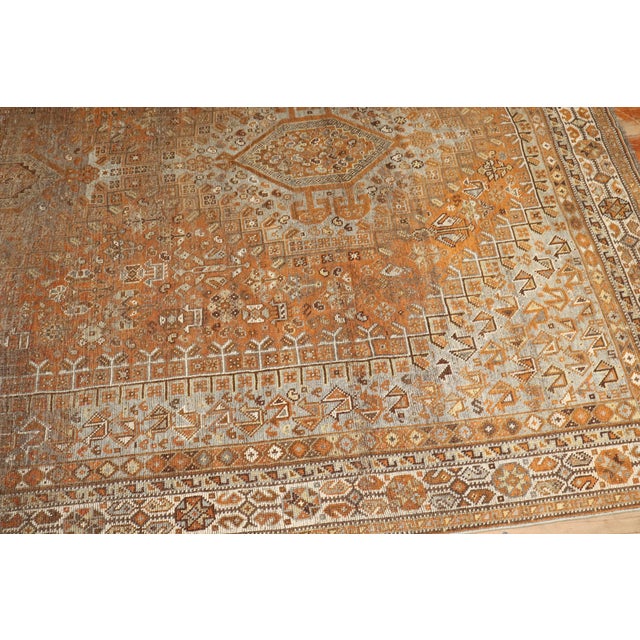 an early 20th Century Tribal Persian Shiraz Distressed Rug Details rug no. j3171 size 6' 9" x 10' 6" (206 x 320 cm)