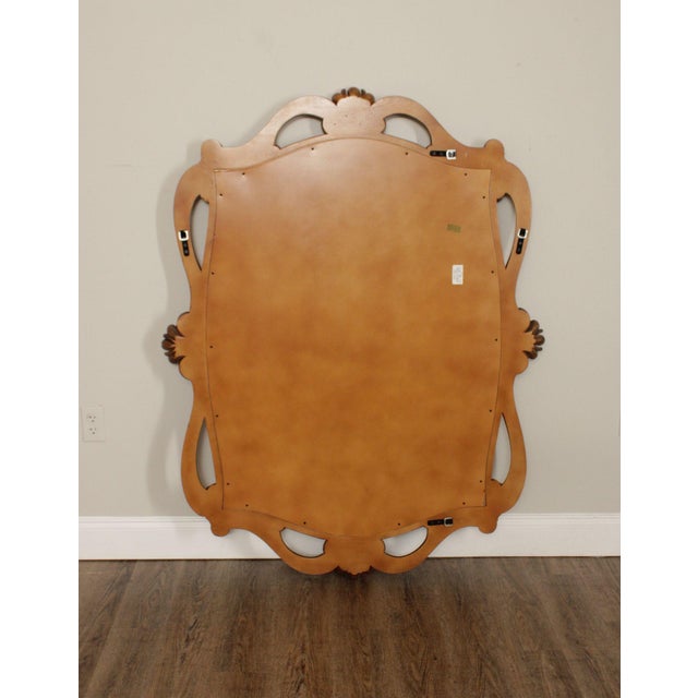 Italian Style Large Carved Wall Mirror For Sale - Image 9 of 11