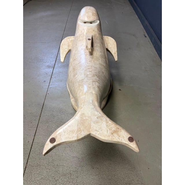 Vintage Dolphin Coffee Table by Maitland Smith, 1980s For Sale - Image 8 of 14