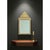 Wood Antique 19th C Dutch Repousse Brass Beveled Glass Wall Mirror-Victorian-Gold For Sale - Image 7 of 11