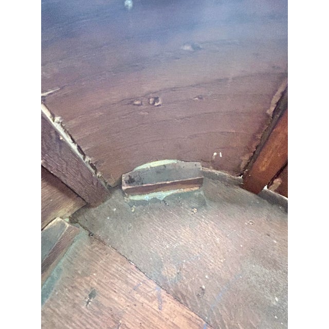 Antique Oak Plant Stand Side Table For Sale - Image 11 of 12