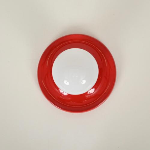 Flos Red Metal Light Ball Wall Lamp by Castiglioni for Flos, Italy, 1970s For Sale - Image 4 of 13