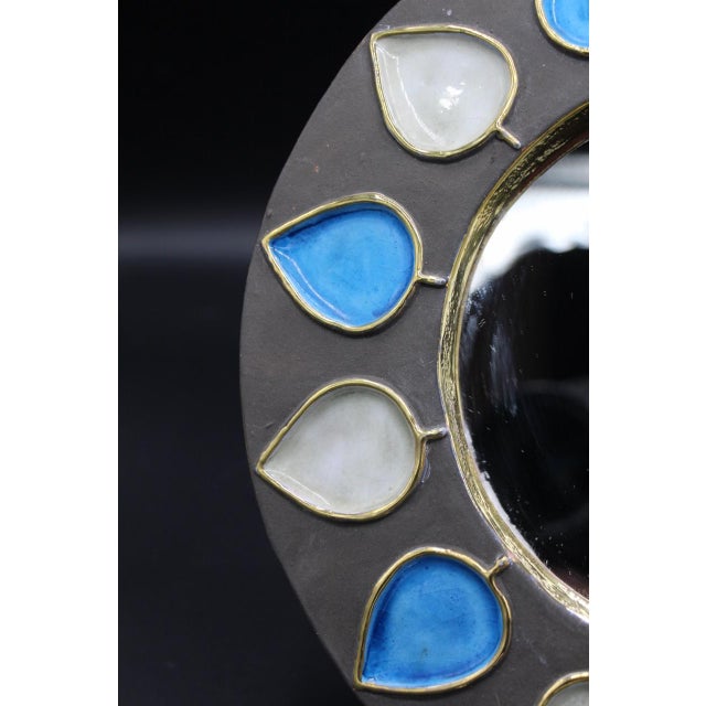 Mirror with Spike Pattern, 1960s For Sale - Image 4 of 8